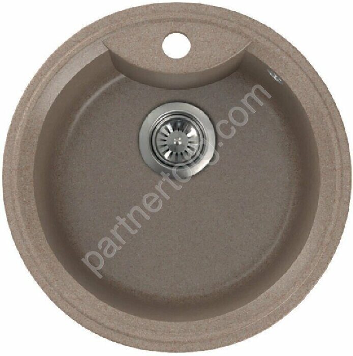 Fostogran Флора, 500х500 кварцевая кухонная мойка, цвет дюна