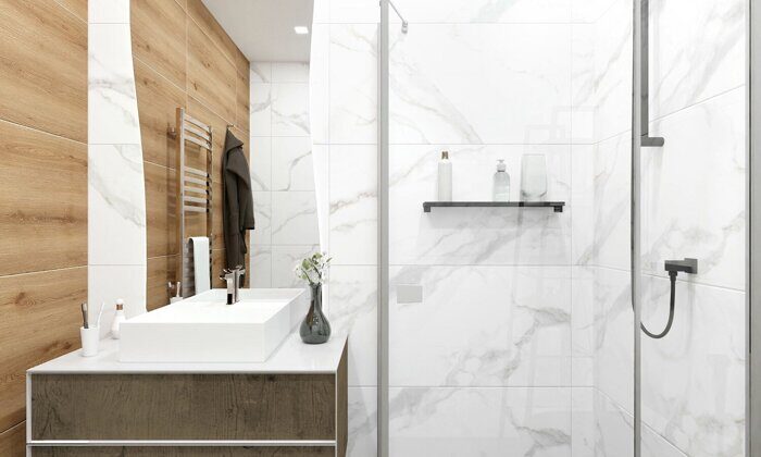 Сопрано белый керамогранит матовый Global Tile 50х100см