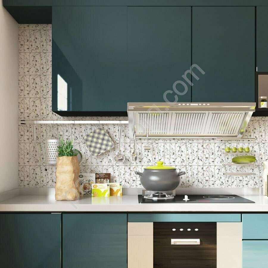 Terrazzo color мозаика из керамогранита на сетке Bonaparte