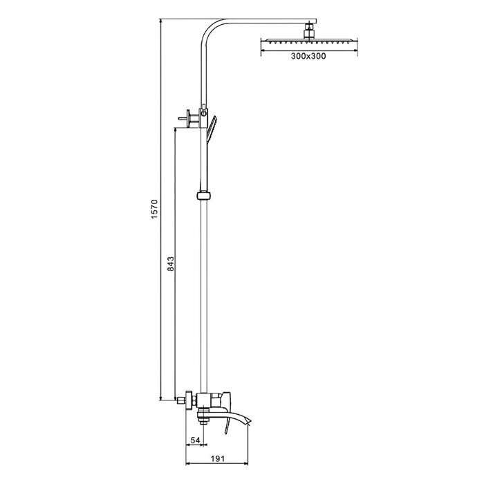 Gappo G2407-4 Душевая система бронза