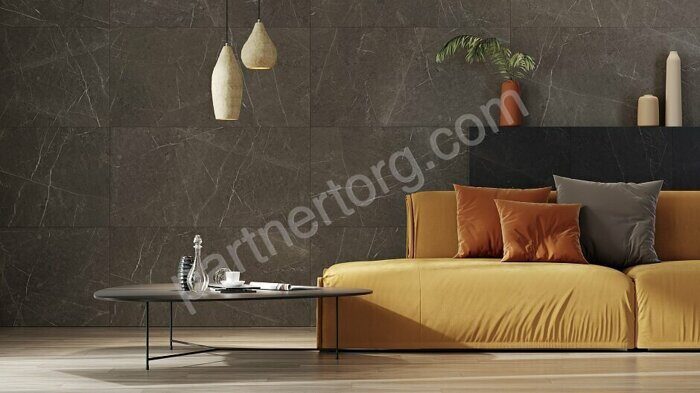 Skala темно-серый лаппата керамогранит Kerranova 120х60см К-2203/LR