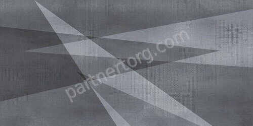 Shape Geometry AltaCera графитовая декорированная настенная плитка матовая 24,9х50см