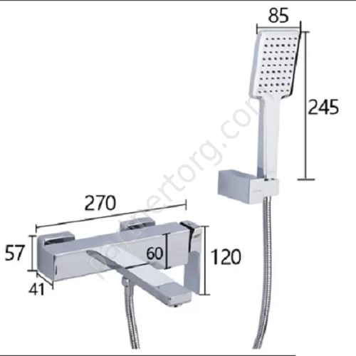 Futura Gappo G3218 смеситель для ванны хром