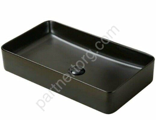 CeramaLux  9396-1МВ раковина настольная прямоугольная черная