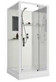 Niagara Standart ST100/15Q/BK  душевая кабина  квадратная 100х100х200 см, пристенно-фронтальная, низкий поддон, без крыши