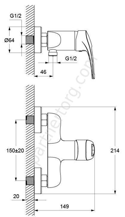 Carlow Plus Iddis смеситель для душа CRPSB00i03