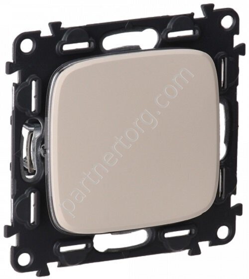 Legrand Valena Allure выключатель 1-клавишный 10АX 250В, безвинтовые зажимы, цвет слоновая кость