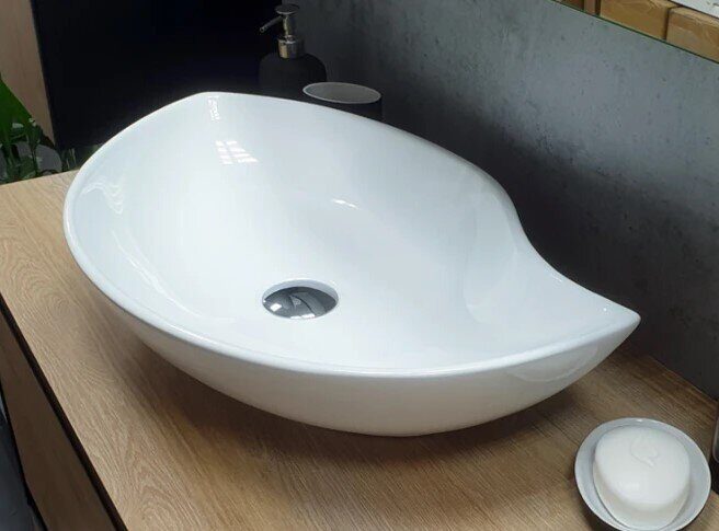 Velvex 78261 раковина накладная на столешницу 58х39х18 см