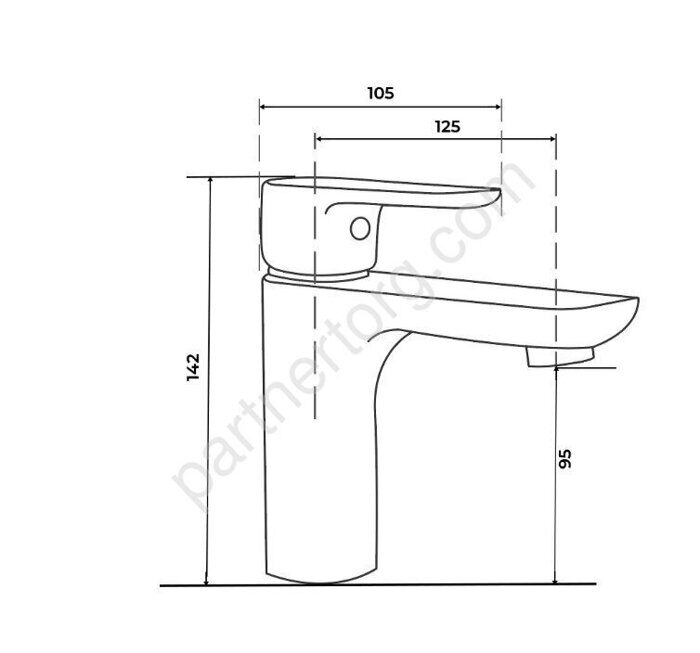 Calypso CS1070-6 смеситель для раковины Черный