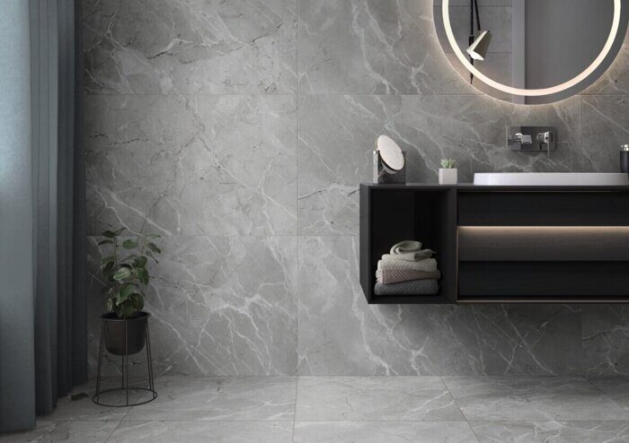 SilkMarble бреча серый R9 керамогранит матовый 60х120см Vitra