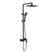 Briana Timo SX-7130/03 черная душевая система с изливом, ручным и тропическим душем