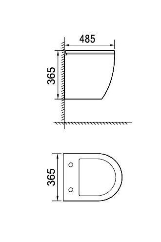 ODA Linkor-3105 подвесной унитаз, торнадо
