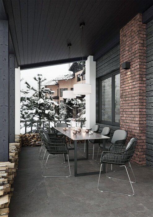 Limestone Nero Staro керамогранит сатинированный 60х120 см