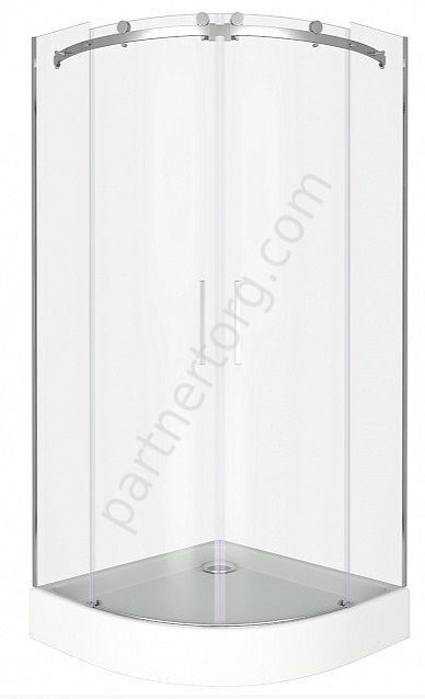 Galaxy R-TD-90-C-CH Bas душевое ограждение 90х90см, стекло прозрачное, профиль хром