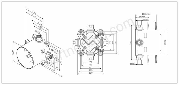 Мультибокс F100100 AM.PM