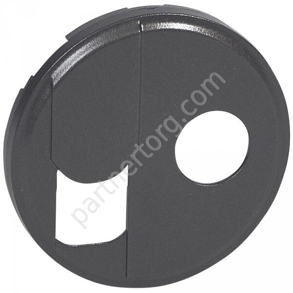 Legrand Celiane лицевая панель для ТВ и RJ45 розетки, цвет графит