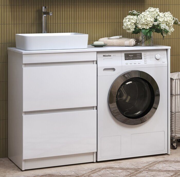 Urban 600-0-2 тумба для ванной комнаты со столешницей 120см над стиральной машиной