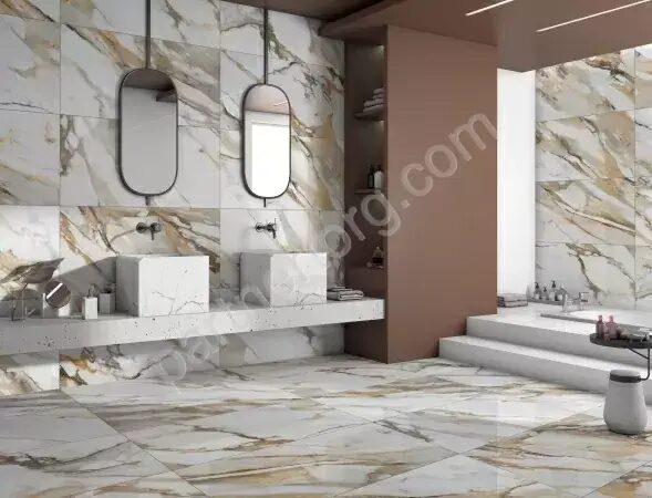 Borghini белый керамогранит полированный Global Tile 60х60 см