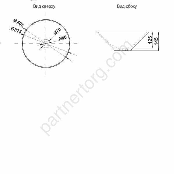 Раковина накладная T4006-B8+B3-806 40,5х40,5х14,5 см оранжевый, салатный