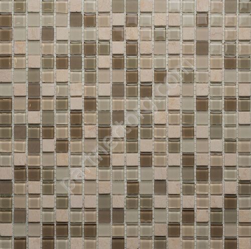 Geologie 09 Glass бежевая Orro Mosaic стеклянная мозаика с камнем