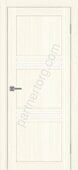 Турин 553.12 межкомнатная дверь ясень светлый со стеклом лакобель белое