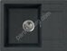 Fostogran FG 64-50, 630х500 кварцевая кухонная мойка, цвет искристый бетон