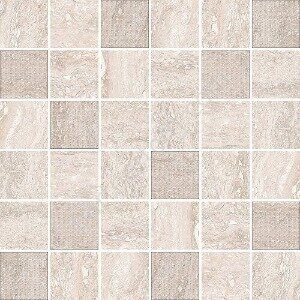 Ascoli Grey Mosaic мозаика серо-бежевая сатинированная 30х30см Azori