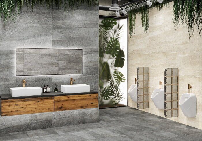 Romana Marron Delacora керамогранит серый матовый 120х60см