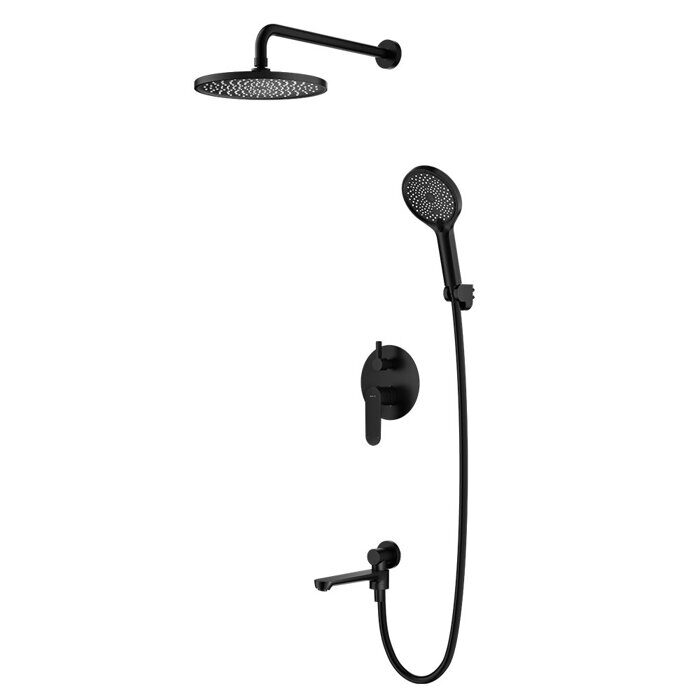 S222.27.06 Splenka Встраиваемая душевая система, черный