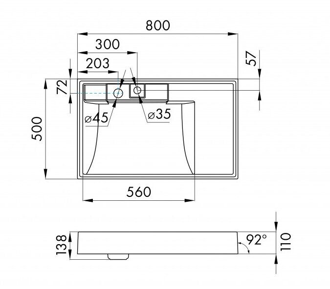 Лондри 20 см тумба белая для ванной комнаты с раковиной Рейн 80 Aquaton