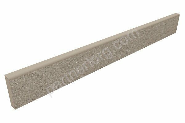 Luna Beige LN01 бежевый неполированный керамогранит 7х60см Estima Плинтус