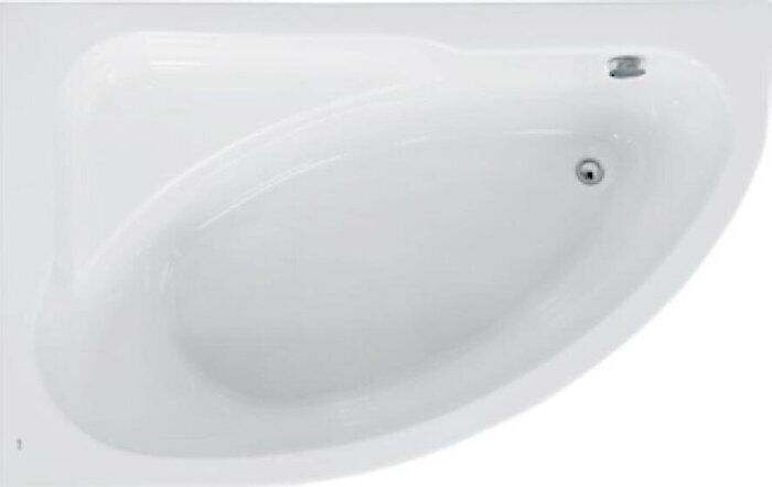 Welna Roca ванна акриловая ассиметричная 160х100см, левая