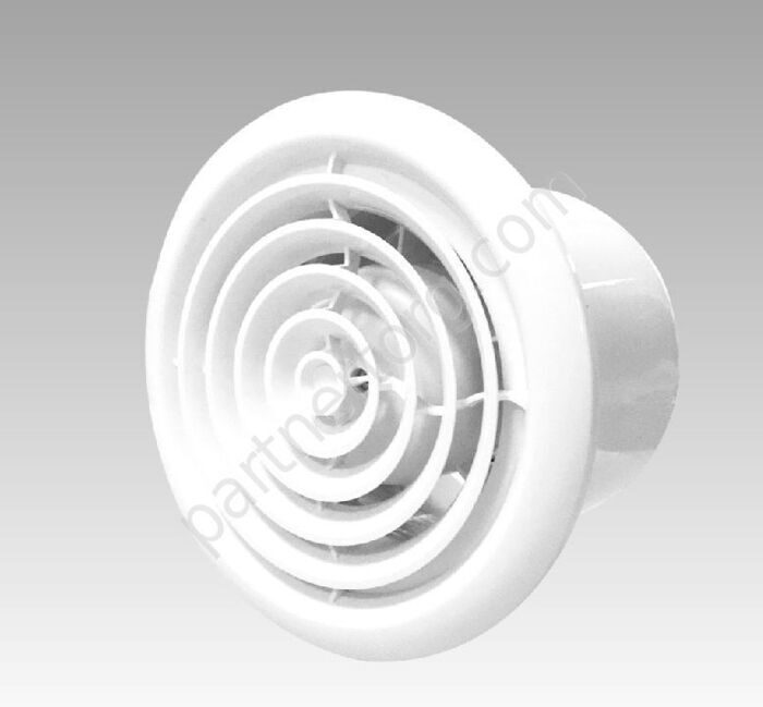 Flow 4 BB осевой канальный вытяжной вентилятор  D 100, белый