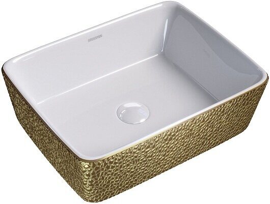 Grossman GR-3016GWL накладная раковина золото-белая