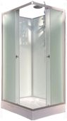 8508B fabric white душевая кабина Aquapulse 90х90х220 см, матовое стекло, низкий поддон