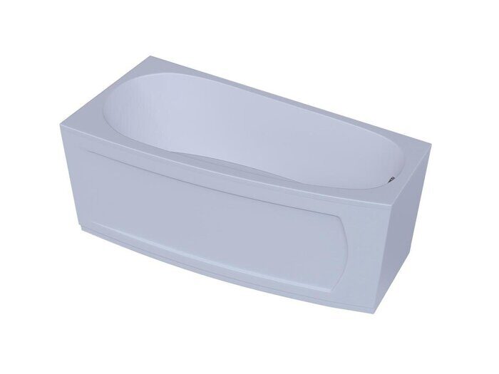 Пандора ванна акриловая асимметричная Aquatek 160х75см с каркасом и сливом-переливом