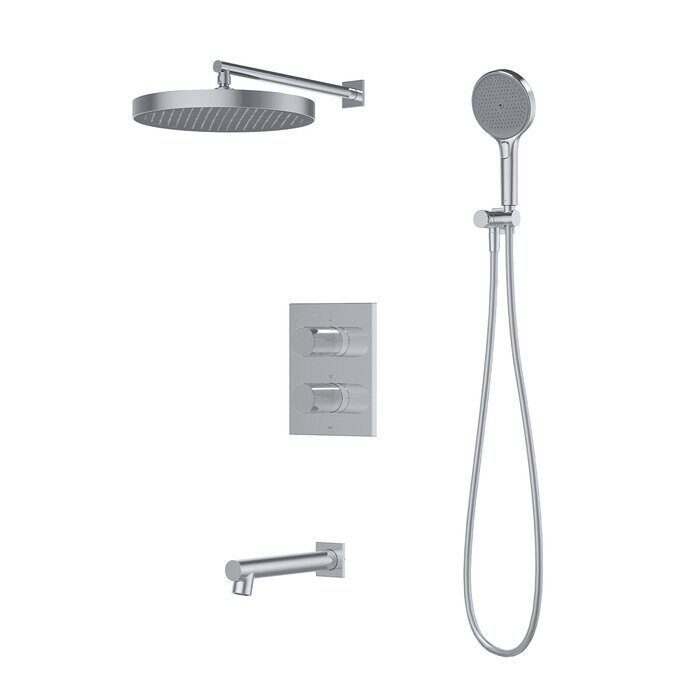 Duna Iddis встраиваемая душевая система с тропическим душем хром DUNSBSTi68