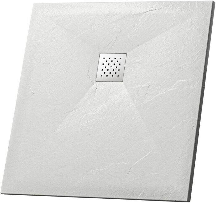 Grossman Strong GR-S1100100Q душевой поддон каменный низкий 100х100см белый