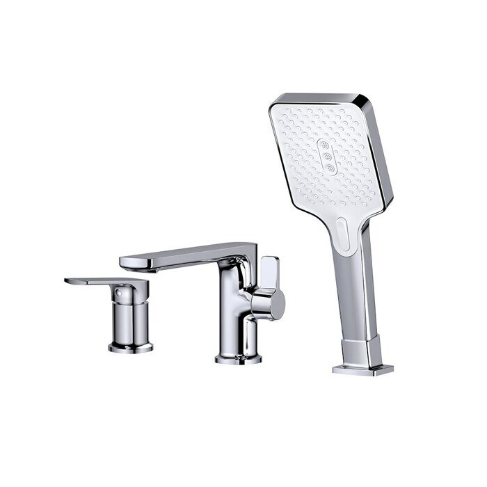 S30.31 Splenka Смеситель для ванны с душем на 3 отверстия, хром