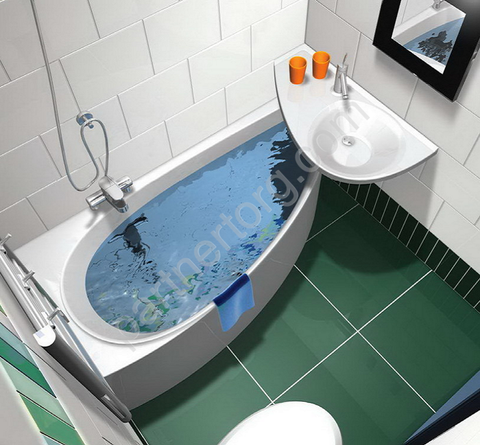 Piccolo ванна акриловая асимметричная 150х75 см 1 Марка