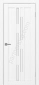Турин 551.121 межкомнатная дверь белый снежный со стеклом лакобель белое